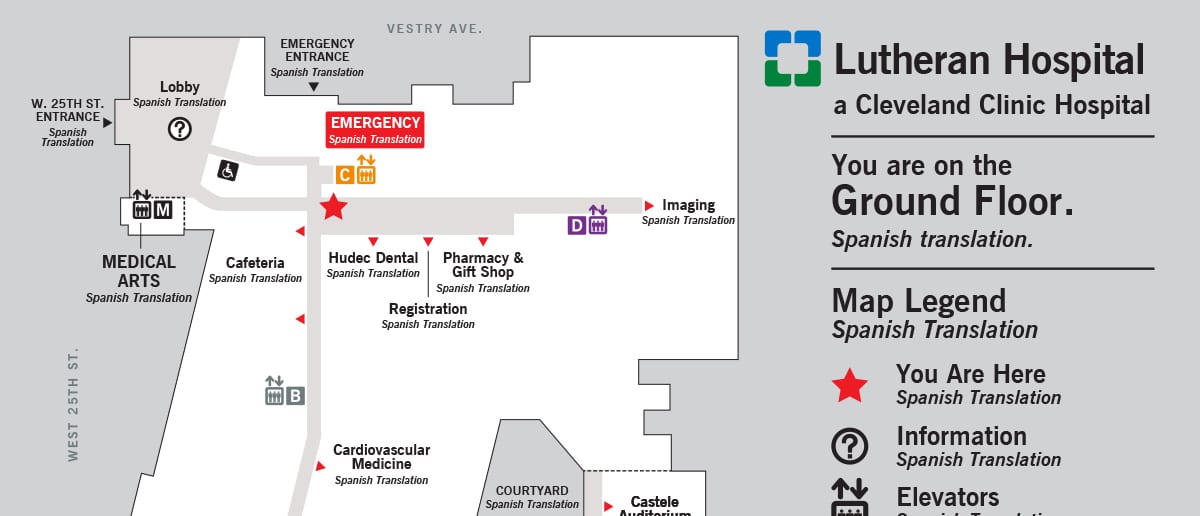 Lutheran Hospital Cleveland Map