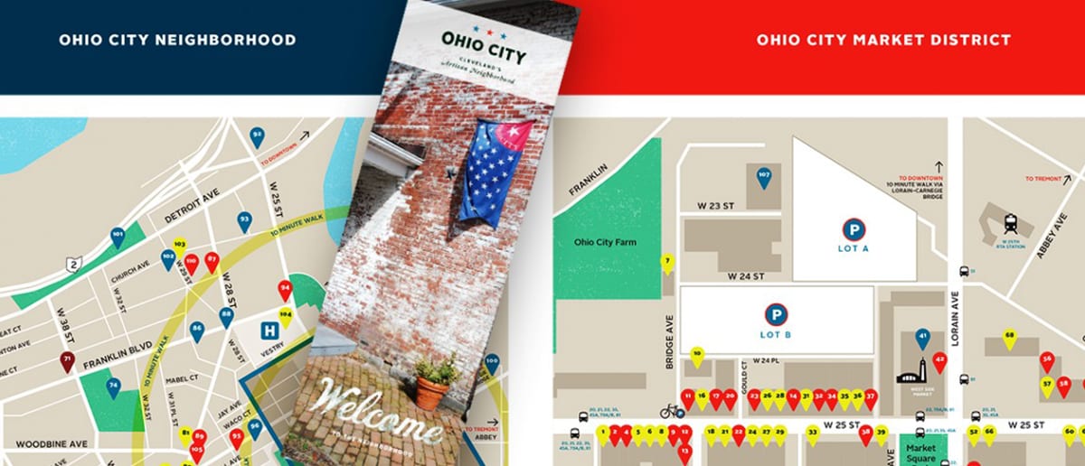 Ohio City Map Brochure